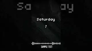 Saturday 7- Sample text (שבת שבע- כיתוב דוגמית)