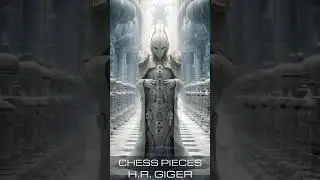 Chess Pieces in Style of H.R. Giger #midjourney