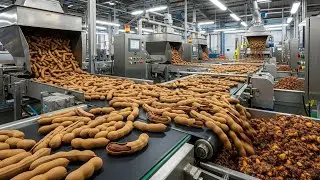 STICKY TAMARIND PULP SEPARATING MACHINE (HOW IT'S MADE)