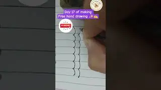 day 17 ✍️ #satisfying #audio #vol #sound #sketch #freehand #drawing #art #fyp #viral #trend #draw
