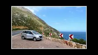Scenic Roads Of South Africa. Driving the Clarence Drive (R44) between Rooi Els and Gordon`s Bay