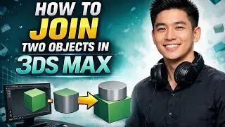 How to JOIN TWO OBJECTS in 3DS MAX (Step by Step)