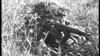 US 3rd Division patrol leader instructs his men during a training near Anzio, Ita...HD Stock Footage