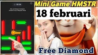 NEW UPDATE🔴Mini Games Hamster Kombat  18 februari 2025   | New Puzzle Solved Games