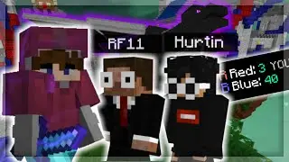 CARRYING HURTIN AND RICEFARMER TO A CASTLE CLUTCH | Hypixel Castle Bedwars