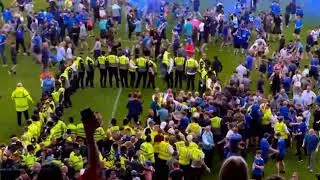 Everton fans invade the pitch after avoiding relegation 😲MAD SCENES AT GOODISON PARK  Premier League