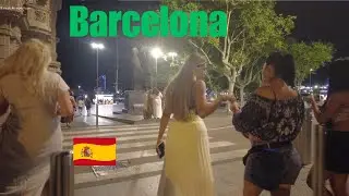 WALKING BARCELONA'S STUNNING 4K NIGHTSCAPE!