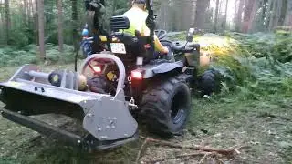 Mulchen für die Jagd mit Startrac H26 und Jansen EFGCH-135 