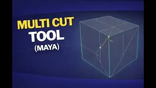 Maya Multi Cut Tool Explained for Beginners | Clean Topology Step by Step
