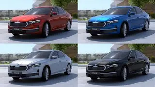 Новая SKODA OCTAVIA 4 рестайлинг — ЦВЕТА (2024)