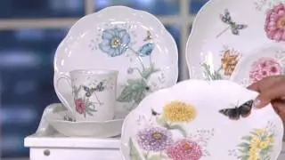 Lenox Butterfly Meadow 28-piece Porcelain Dinnerware Set on QVC