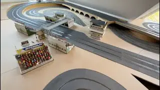 Update vom Bau des Slotspeedring, 30 Meter Policarbahn im Maßstab 1:32