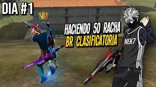 DIA 1 LLEGANDO A 50 DE RACHA EN BR CLASIFICATORIA 😨💙 FREE FIRE