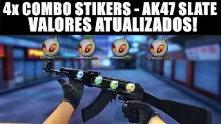 AK-47 SLATE 🔥 COMBINA&Ccedil;&Otilde;ES DE ADESIVOS RMR E KATOWICE 2014