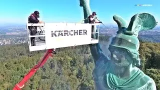 Hermannsdenkmal wurde gekärchert - Luftaufnahme -