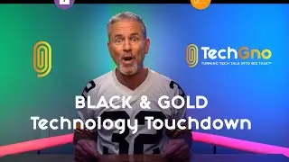 Black & Gold Technology Touchdown 🏟️🏈