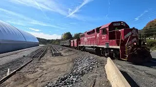 Vermont Rail Foliage Train St J to Barnet And Back A Few Times 10-12-25