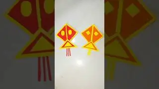 Makar Sankranti special kite 🪁 making idea 💡✨#diy #artandcraft #youtubeshorts