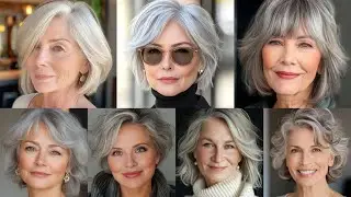 Лучшие короткие стрижки для женщин старше 60 лет с тонкими волосами, которые помогут вам выглядет...