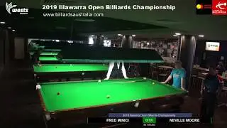 Billiards, Elimination Rounds 2019 Illawarra Open Billiards Championship