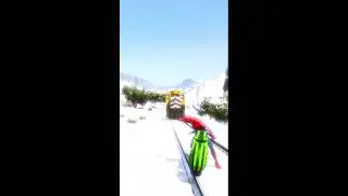GTA V : SPIDERMAN FOLLOWING THE TRAIN SIMULATOR LIVE STREAM GAMEPLAY