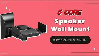 Mount Your Sound with 5Core Adjustable Speaker Wall Mounts!