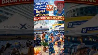 Celebrity Vs. Royal Caribbean Port Boarding: Same Port&hellip; VERY Different Vibes 😳🚢
