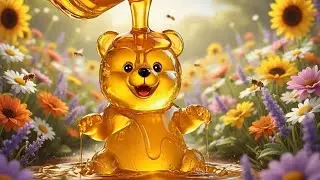 [AI ASMR] Winnie the Pooh is enjoying jars of sweet honey | Meow ASMR