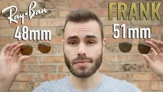 Сравнение размеров Ray-Ban Frank 48 мм и 51 мм