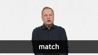How to pronounce MATCH in American English
