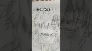 Gojo from-Jujutsu Kaisen.Rate it#dkdrawingart #anime #drawings #gojo