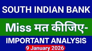 South Indian Bank Share Technical Analysis | South Indian Bank Share Price Today | 9 January 2026