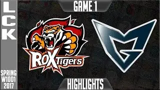 ROX Tigers vs Samsung Galaxy Highlights Game 1 - LCK W10D4 Spring 2017 ROX vs SSG G1