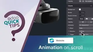 Odoo Quick Tips - Animation on scroll [Website]