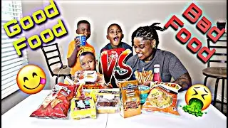 GOOD VS  BAD FOOD CHALLENGE