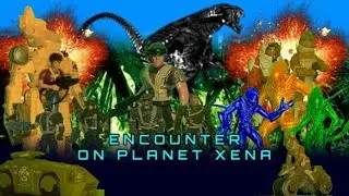 Encounter on planet Xena (Alien stop motion)
