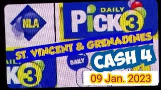 Saint Vincent and Grenadines Daily Pick 3 & Cash 4 ( 09 Jan. 2023 ) | AMV 555