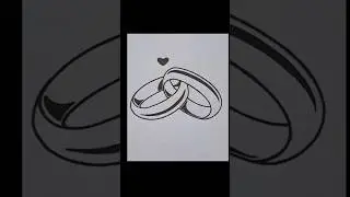 How to draw a Engagement Ring💍😍 #ring #ringdesign #art #3d #youtubeshorts #reels #shorts #trending