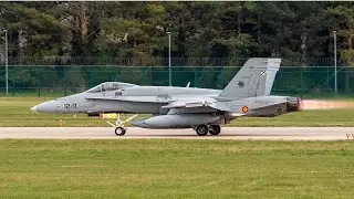 RAF Marham - 4x Spanish Air Force EF-18 Evening Departures! (09/04/2025)