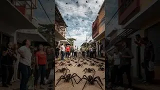 SPIDER RAIN&rsquo; TERRORIZES BRAZIL TOWN! 🕷️🌧️ #SpiderRain #SpiderOrgy #NatureIsWild