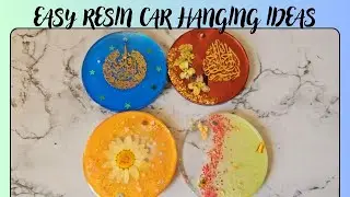 4 Easy Car Hanging ideas for beginners | full tutorial #resinart #art #islamic #carhanging #craft