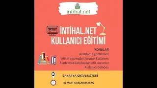 İntihal.Net İntihal Kontrol Programı Eğitimi-22.03.2023