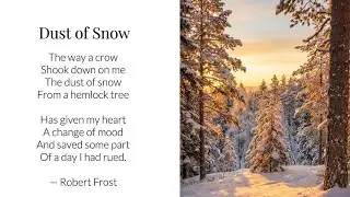 Class 10 English|First Flight | Poem 1. Dust of Snow A Short Poem with a Deep Meaning | Robert Frost