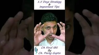 CA Final IBS | 1.5 Day strategy & IMP TIPS TO SCORE 70+ | Sept 2025