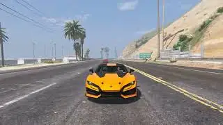 &euro;1.5 Million Italdesign Zerouno Perfomance and Sound Exhaust Driving on the Road - GTA 5 Race Car