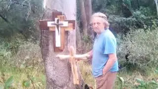 FINISHING MAKING A WOODEN CROSS #woodcrafts #woodencrafts #cross #wooden #woodwork #woodworker