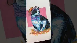 Painting Jack Spicer #painting #art #drawing #acrylicmarkers #cat
