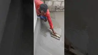 Floor plastering with cement | #construction #shortsfeed #shorts #plaster #satisfying #amazing