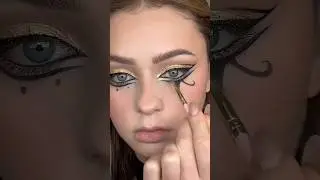 CLEOPATRA MAKEUP FOR HALLOWEEN 😍 #trending #tutorial #makeuptutorial #youtube #halloween #shorts
