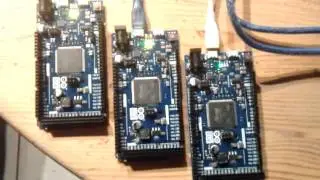Blink sample on Arduino Due (84MHz), and overclocked (96MHz / 114MHz)